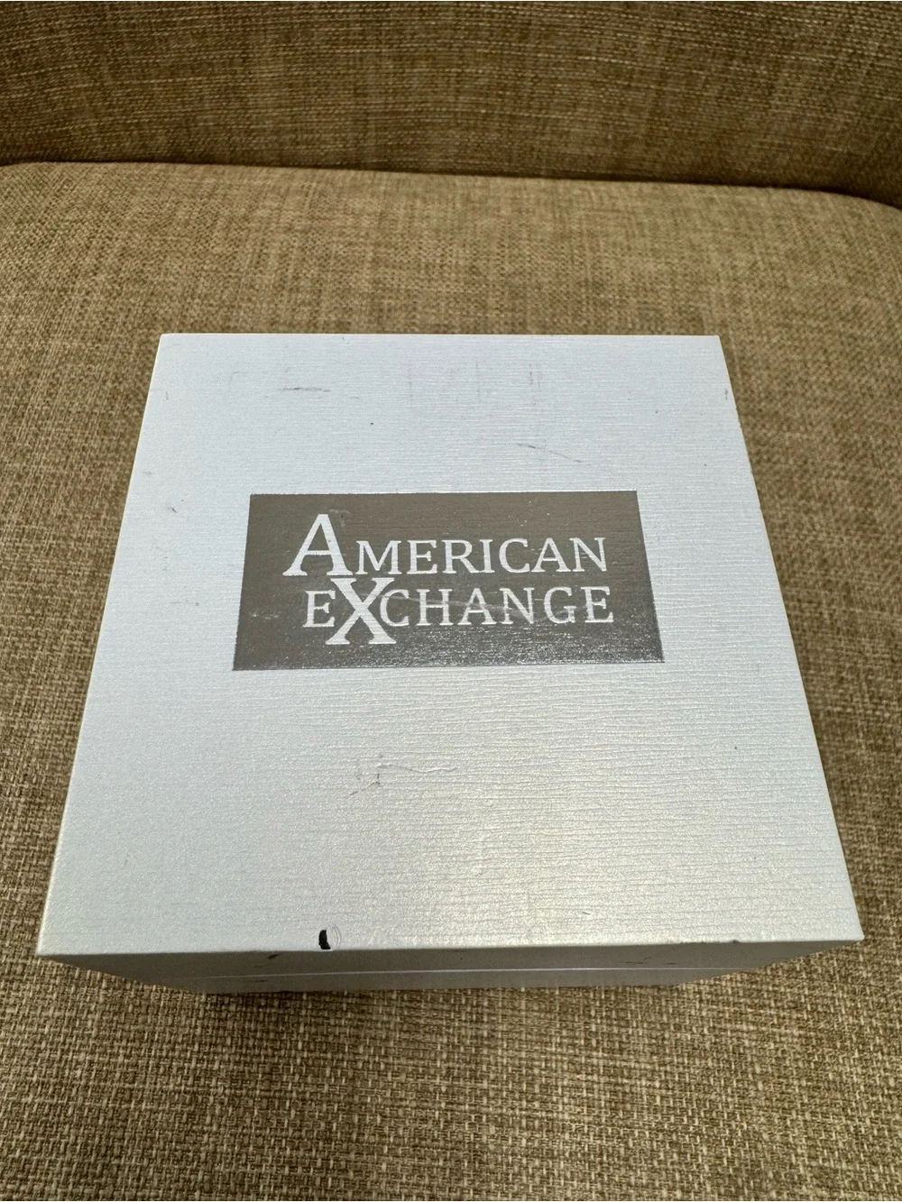 American Exchange Gold Tone Crystal Bezel Watch & Bracelet Set, Green Strap